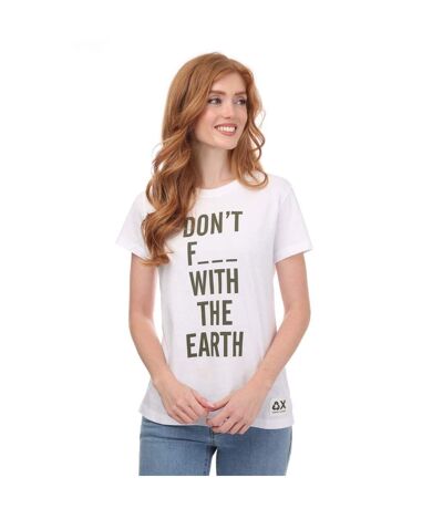 Womens/ladies Regular T-shirt White Armani