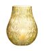 Vase Design en Verre Diamant 28cm Jaune-2