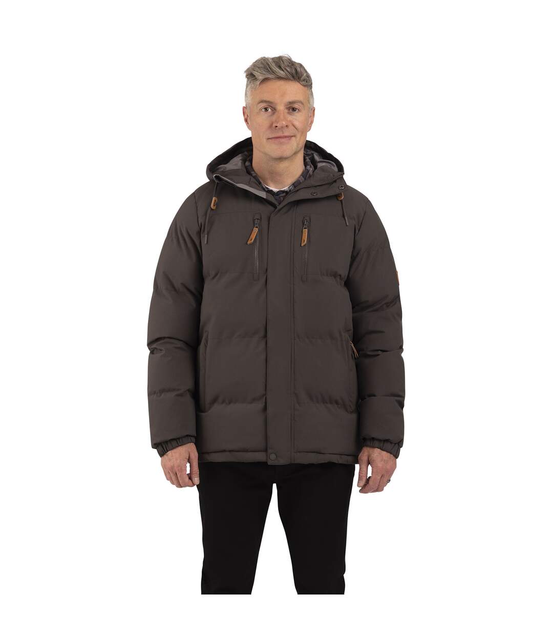 Veste Rembourrée À Capuche Saturn Homme Anthracite Trespass-1