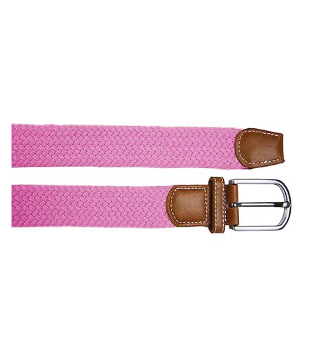 Asquith & Fox Mens Woven Braid Stretch Belt (Pink Carnation) - UTRW4913