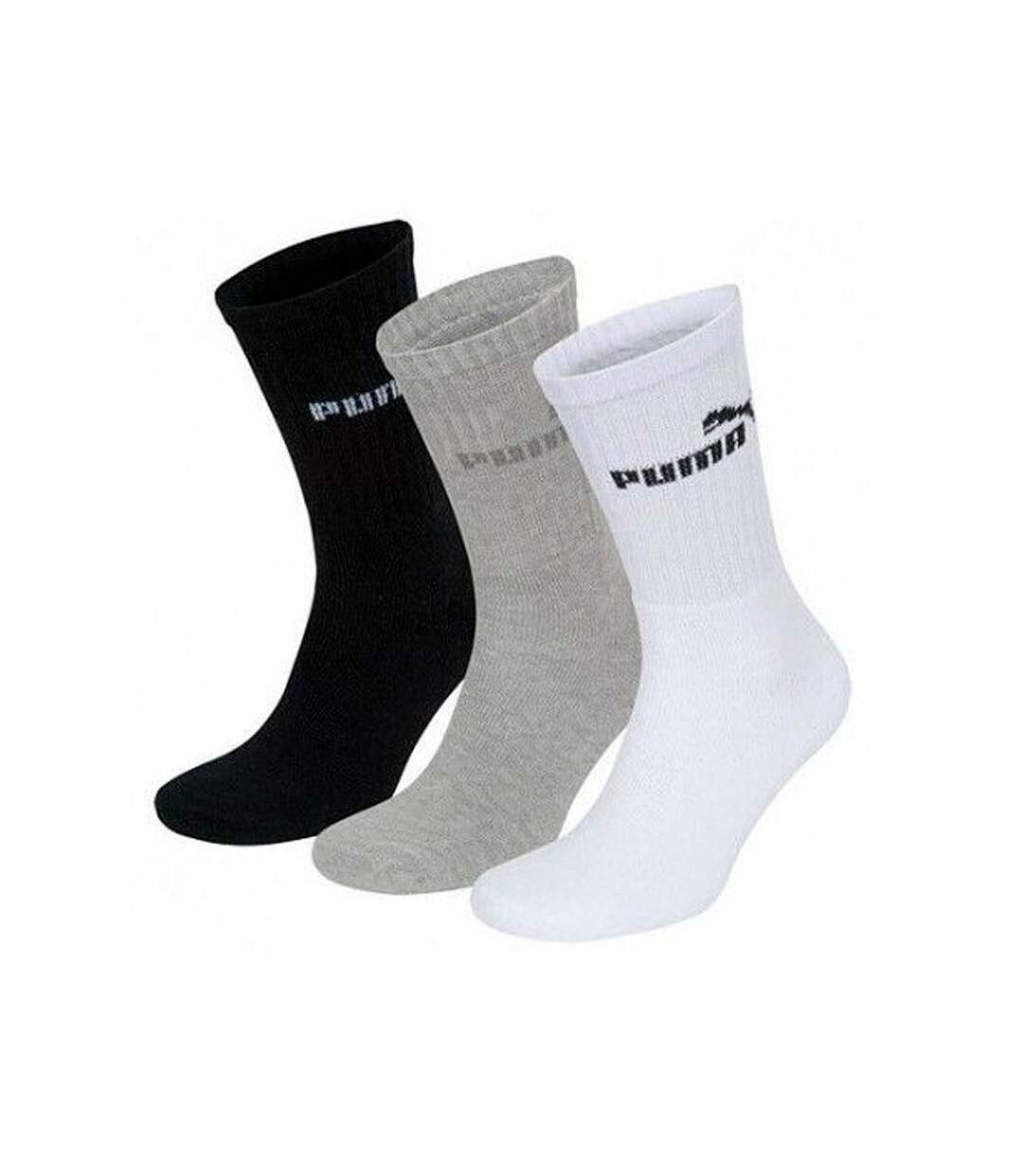 x3 Paires de Chaussettes Noires/Grises/Blanches Puma 7308325 - 35/38