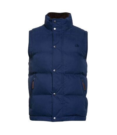 Mens classic padded gilet navy Raging Bull