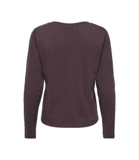 T-shirt manches longues marron femme jdy rex