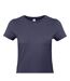 Womens/ladies #e190 T-shirt Navy Blue B&C-2