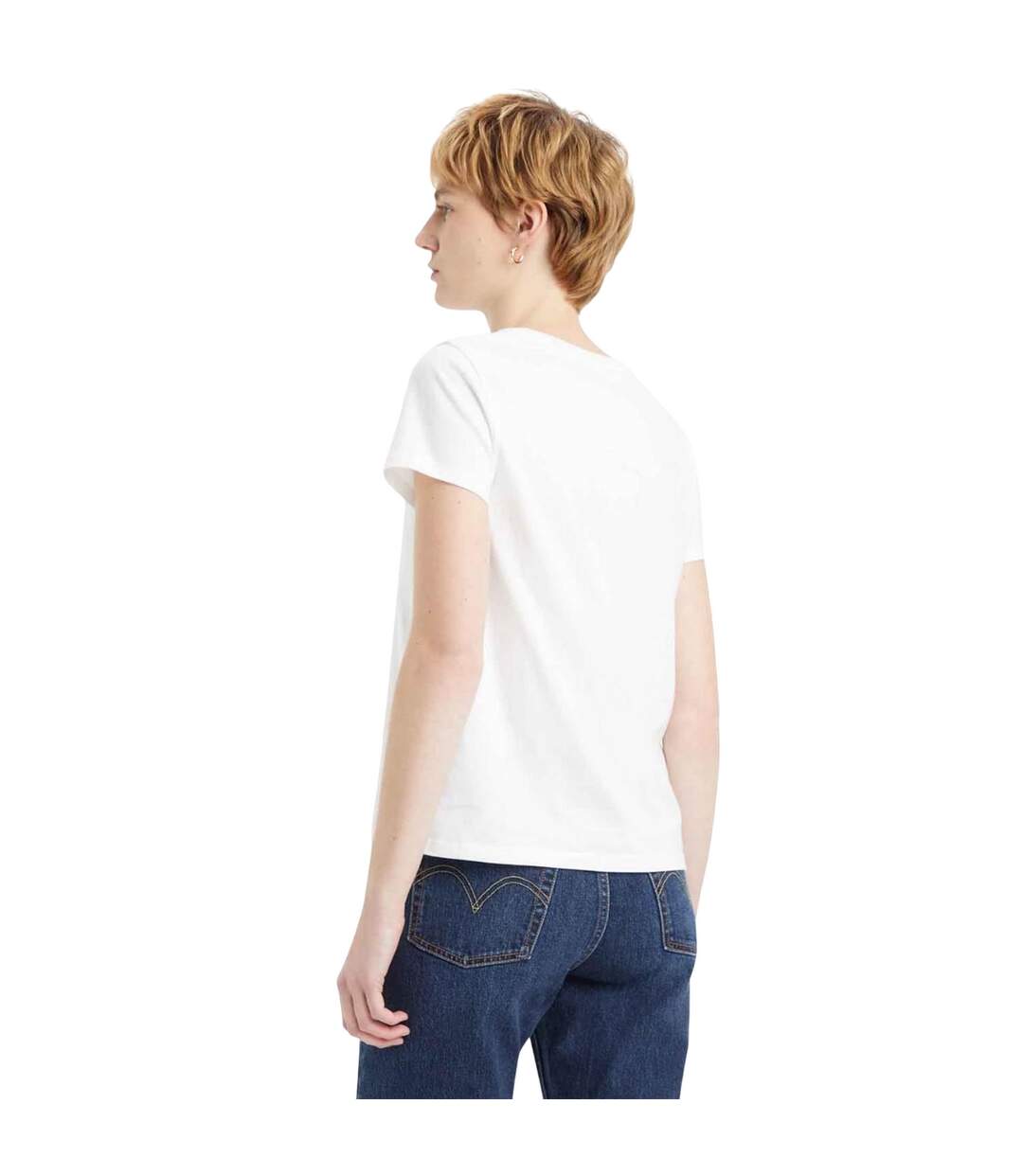 Womens/ladies The Perfect T-shirt White Levis-3