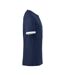 T-shirt Nome Adulte Bleu Marine Blanc Clique-4