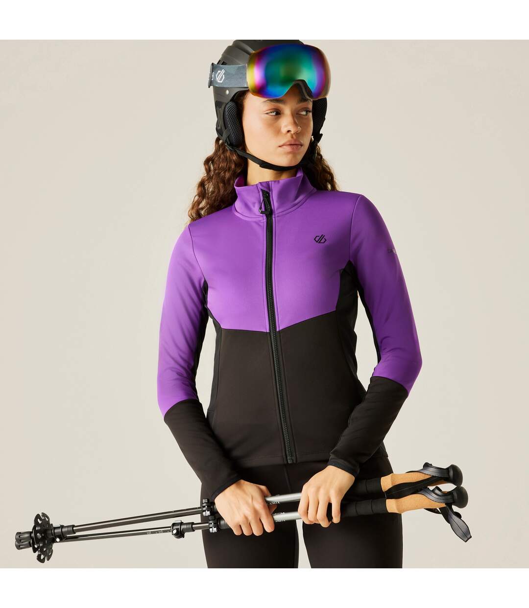 Womens/ladies Pro Windbreaker Amaranth Black Dare 2B-1