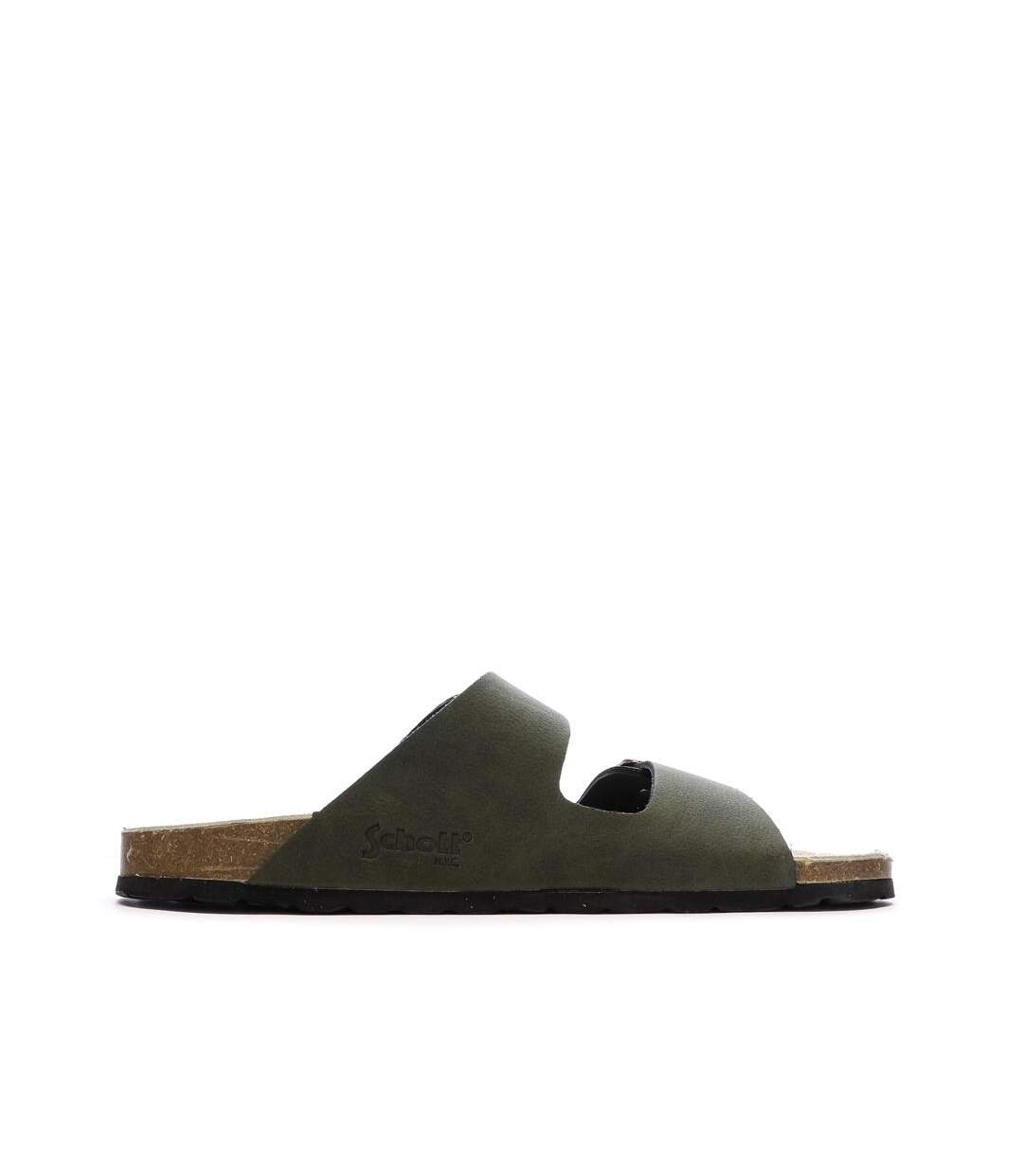 Sandales kaki homme schott arthur-2