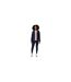 Collants De Course Road Femme Bleu Nuit Asics-1