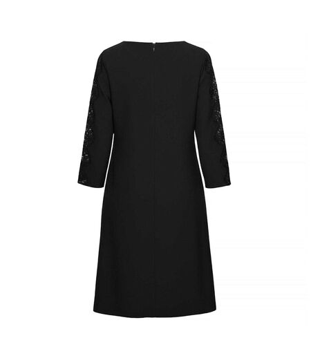 Robe Droite Manches ¾ Dila Femme Noir Boss