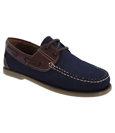 Dek - Chaussures bateau - Homme (Bleu marine/Nubuck marron) - UTDF676
