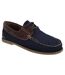 Dek Mens Moccasin Boat Shoes (Navy Blue/Brown Nubuck/Leather) - UTDF676