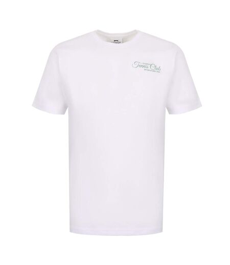 T-shirt Motif/style Imprimé Au Dos Tennis Club Femme Blanc Slazenger