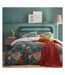 Forage floral duvet cover set teal Furn-1