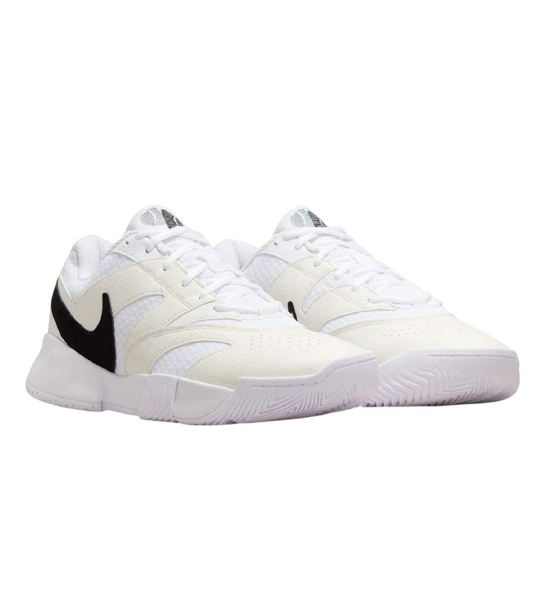 Chaussures De Tennis Court Lite Homme Blanc Noir Nike-1