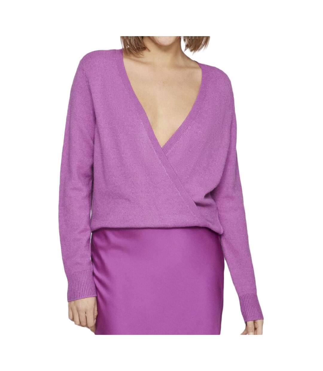 Pull Violet Femme Vila Viril - M