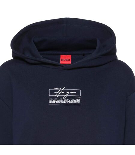 Sweat À Capuche Nemolia Femme Bleu Hugo