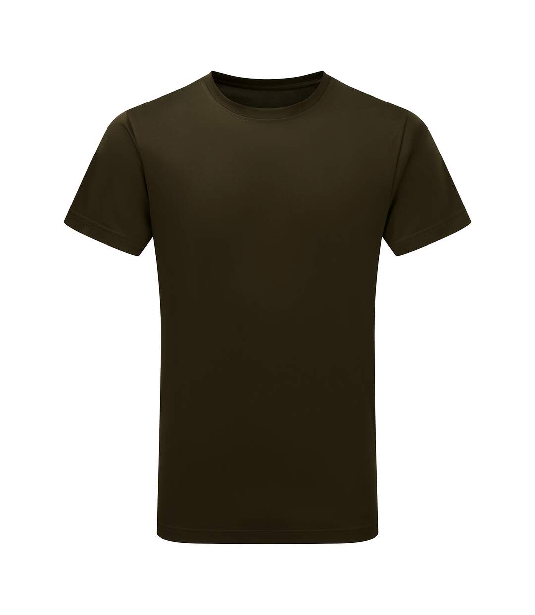 T-shirt De Fitness À Manches Courtes Homme Vert Militaire Tri Dri-1