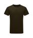 T-shirt De Fitness À Manches Courtes Homme Vert Militaire Tri Dri-1
