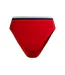 Womens/ladies Logo High Waist Bikini Bottoms Red Speedo-1