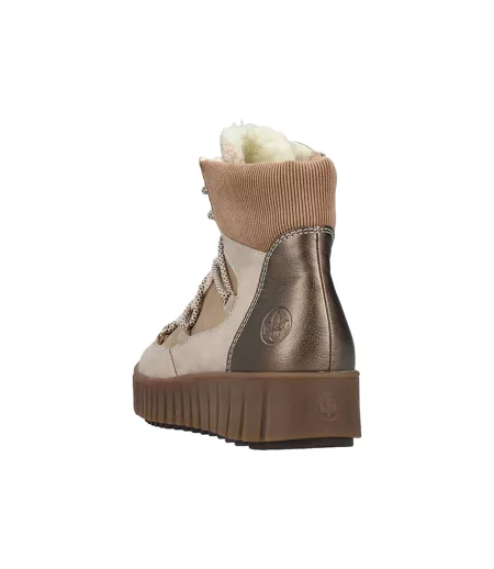 Basket Montante Cuir Rieker Cuddly