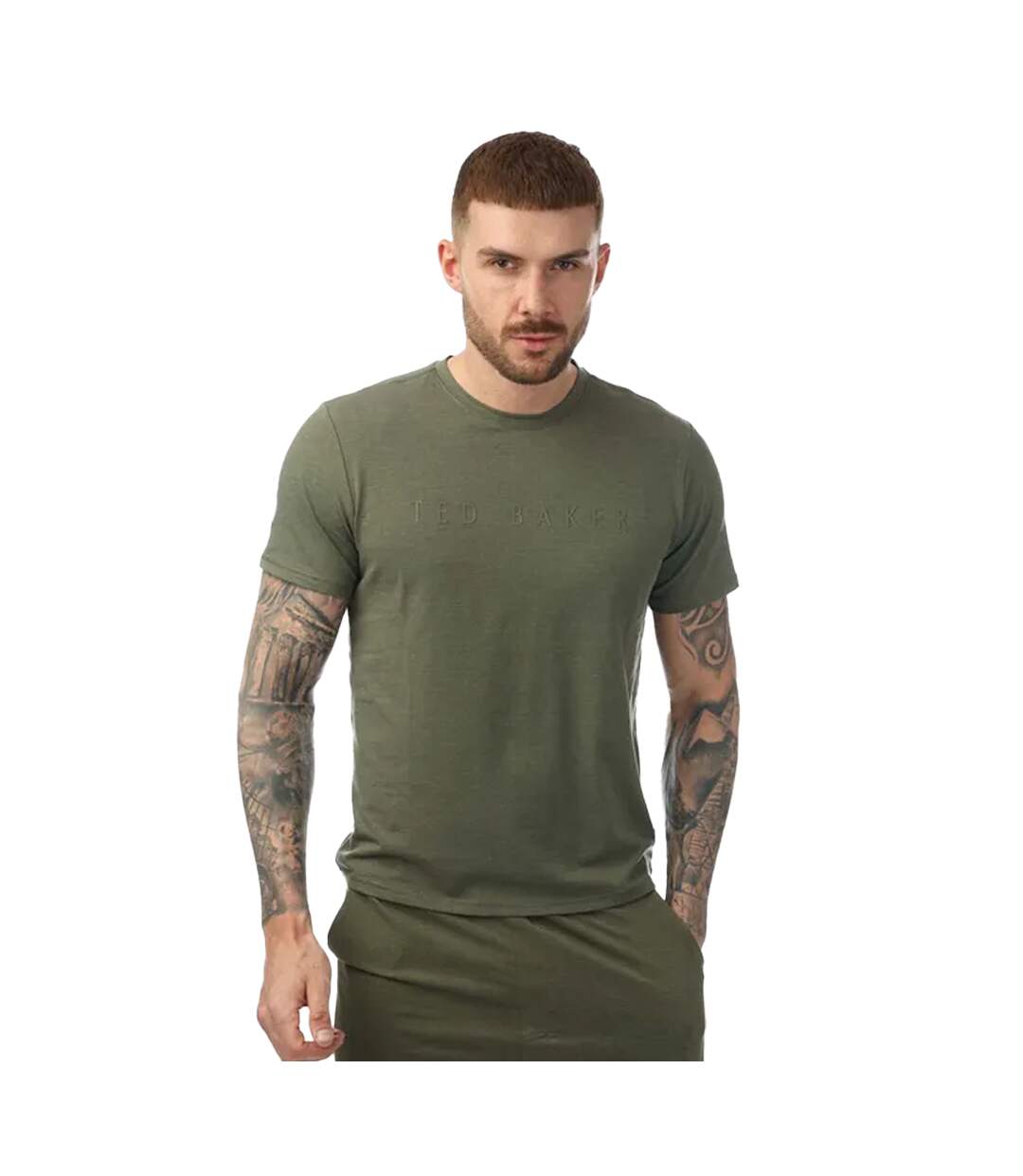 T-shirt Homme Vert Kaki Ted Baker-2