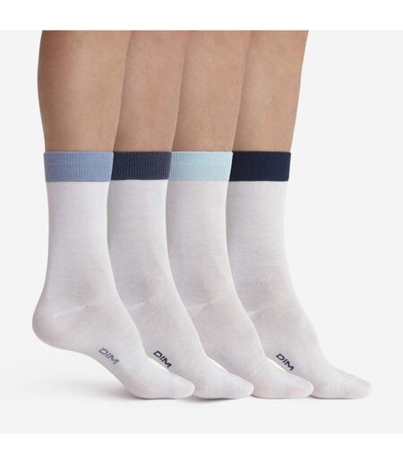 Lot de 4 paires de chaussettes coton peigné EcoDim