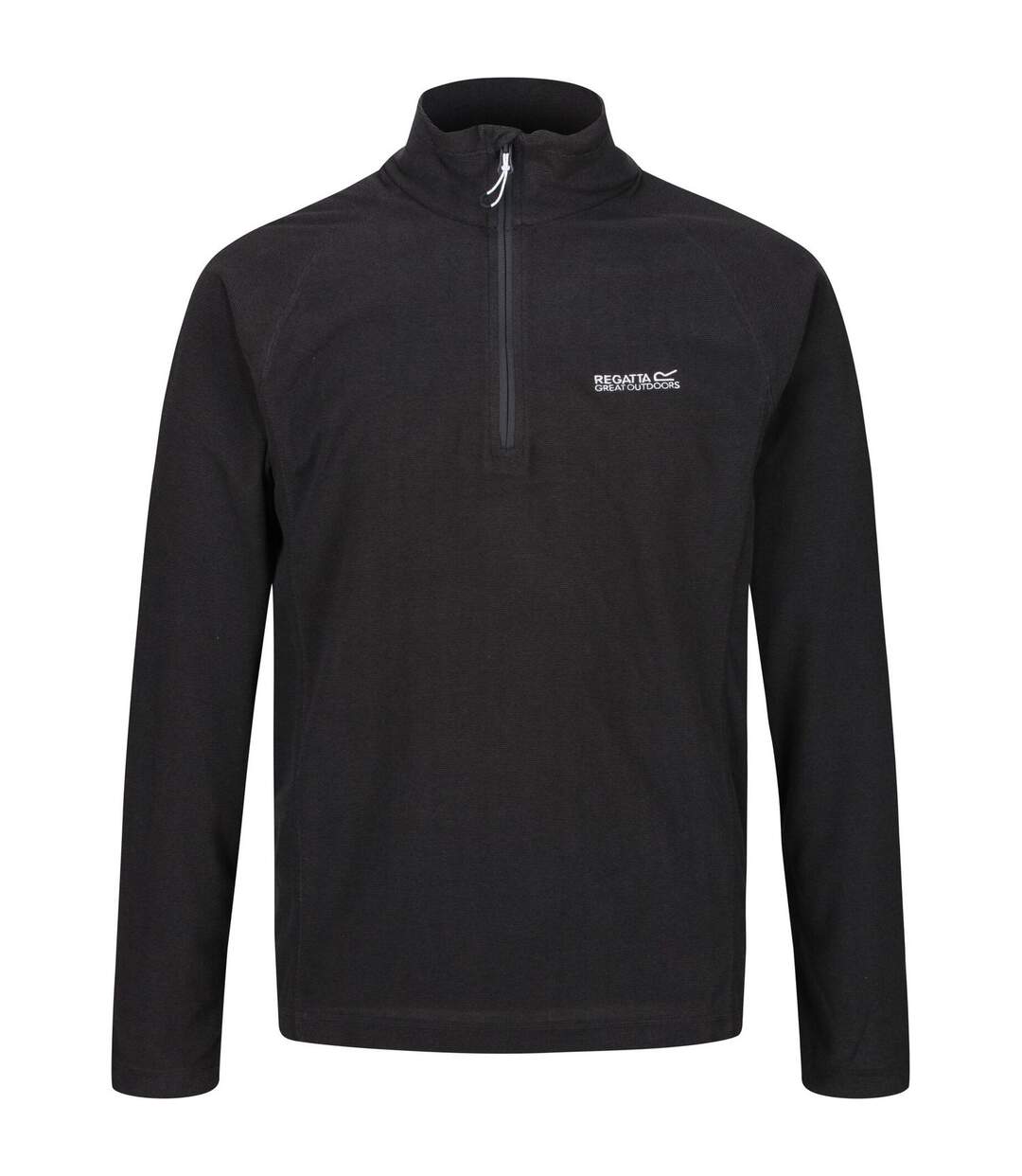 Regatta Great Outdoors Mens Montes Funnel Neck Fleece Jumper (Black) - UTRG1880-1