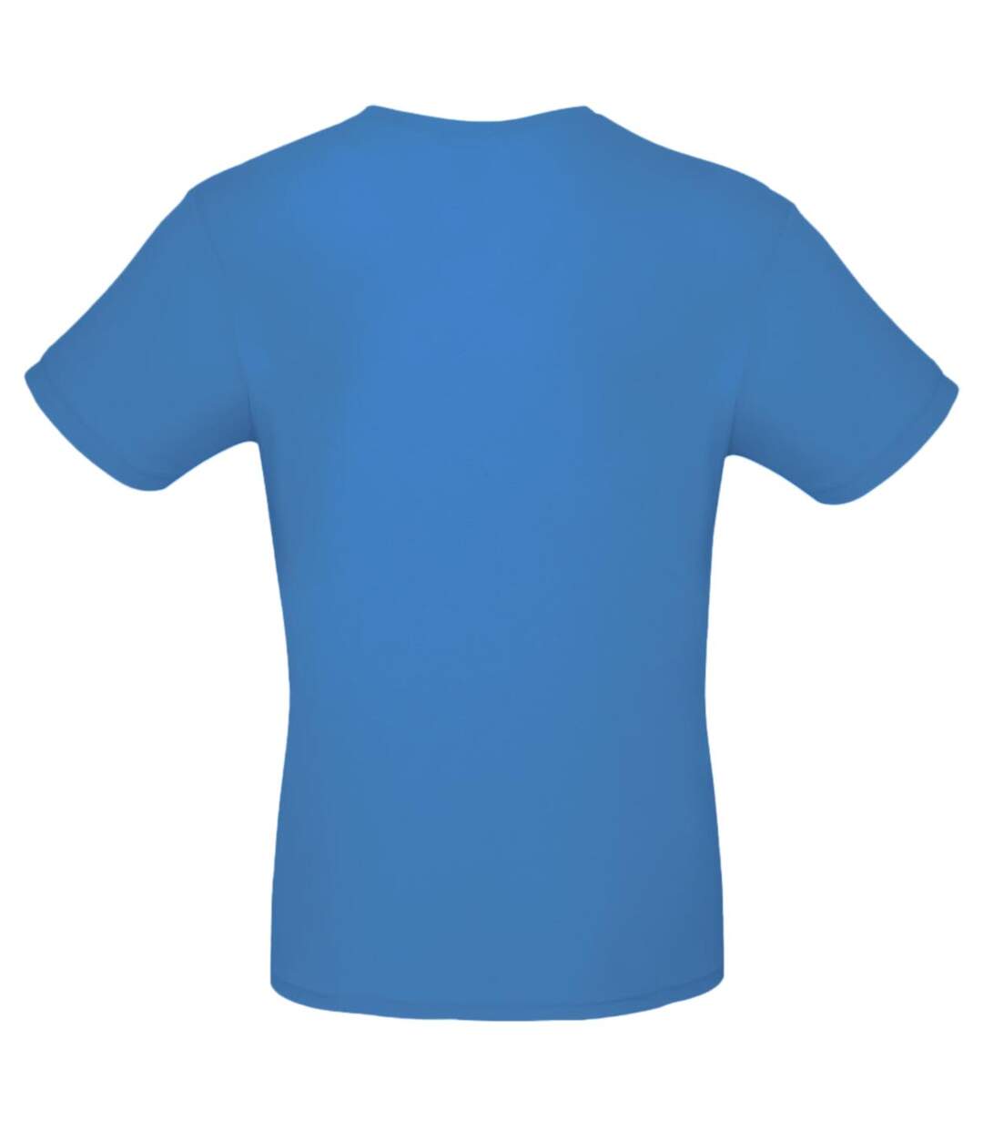 Tee-shirt B&c Mens #e150 Bleu Azur B And C-2