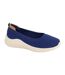 Womens/ladies Laila Casual Shoes Navy Blue Boulevard-1