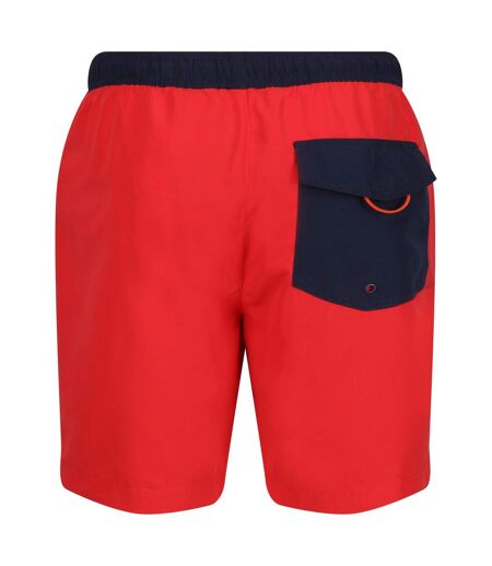 Short de bain bentham homme rouge vif / bleu marine Regatta Regatta