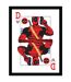 Deadpool Playing Card Framed Poster (White/Red/Black) (40cm x 30cm) - UTPM8466