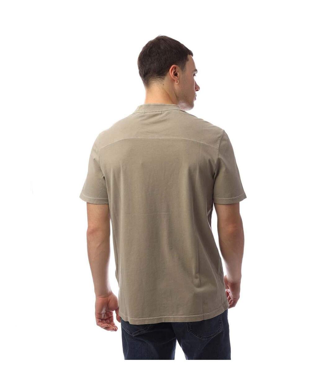 T-shirt Manches Courtes Motif/style Logo Brodé Homme Beige Lyle & Scott-3