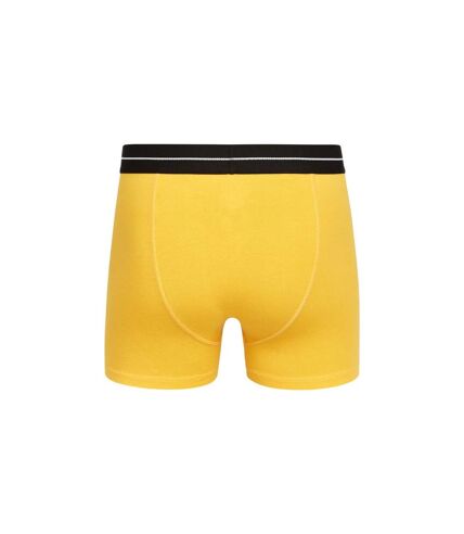 Crosshatch Mens Hexter Boxer Shorts (Pack of 2) (Yellow) - UTBG858