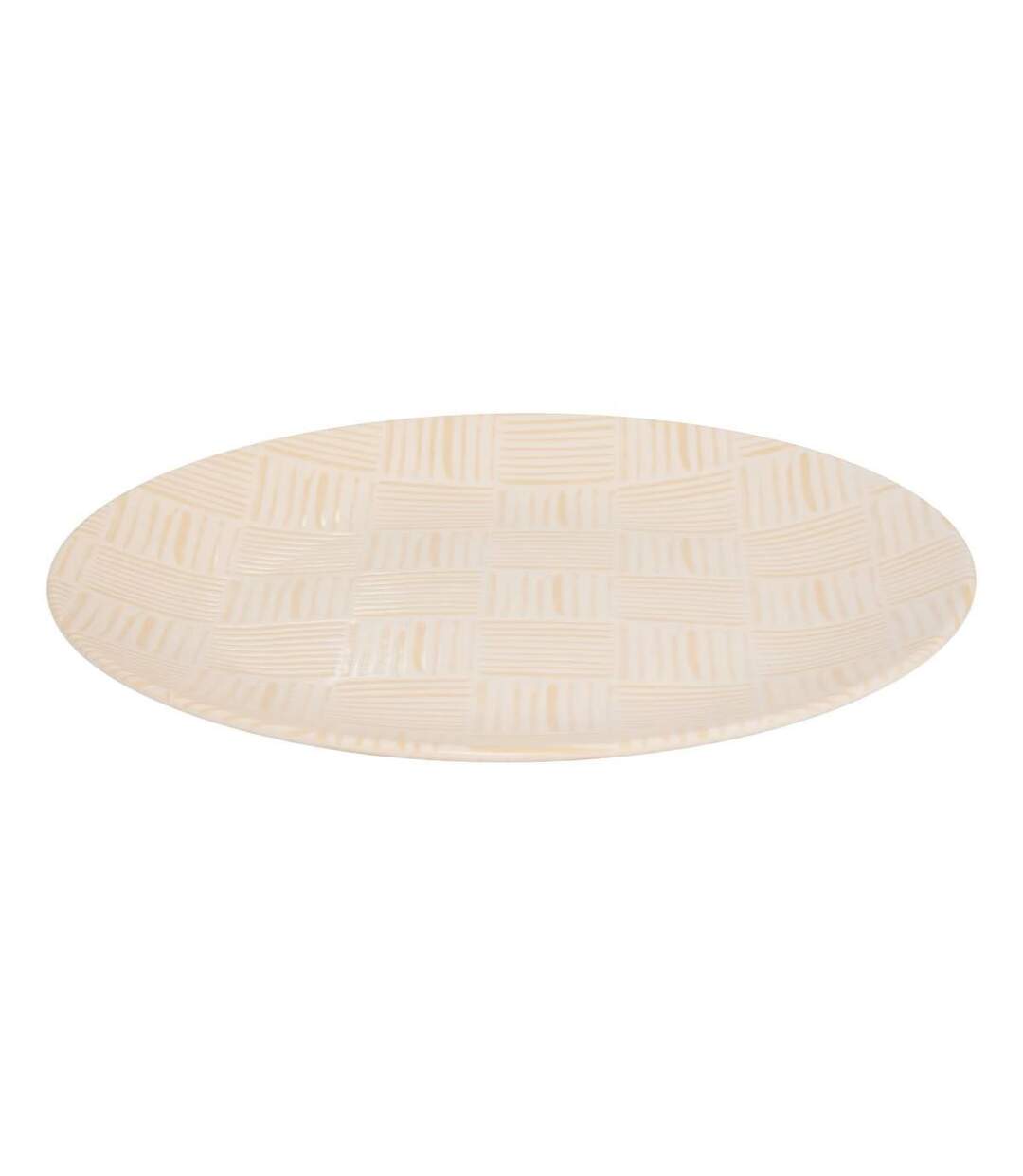 Lot de 6 Assiettes Plates Laetitia 25cm Crème-2