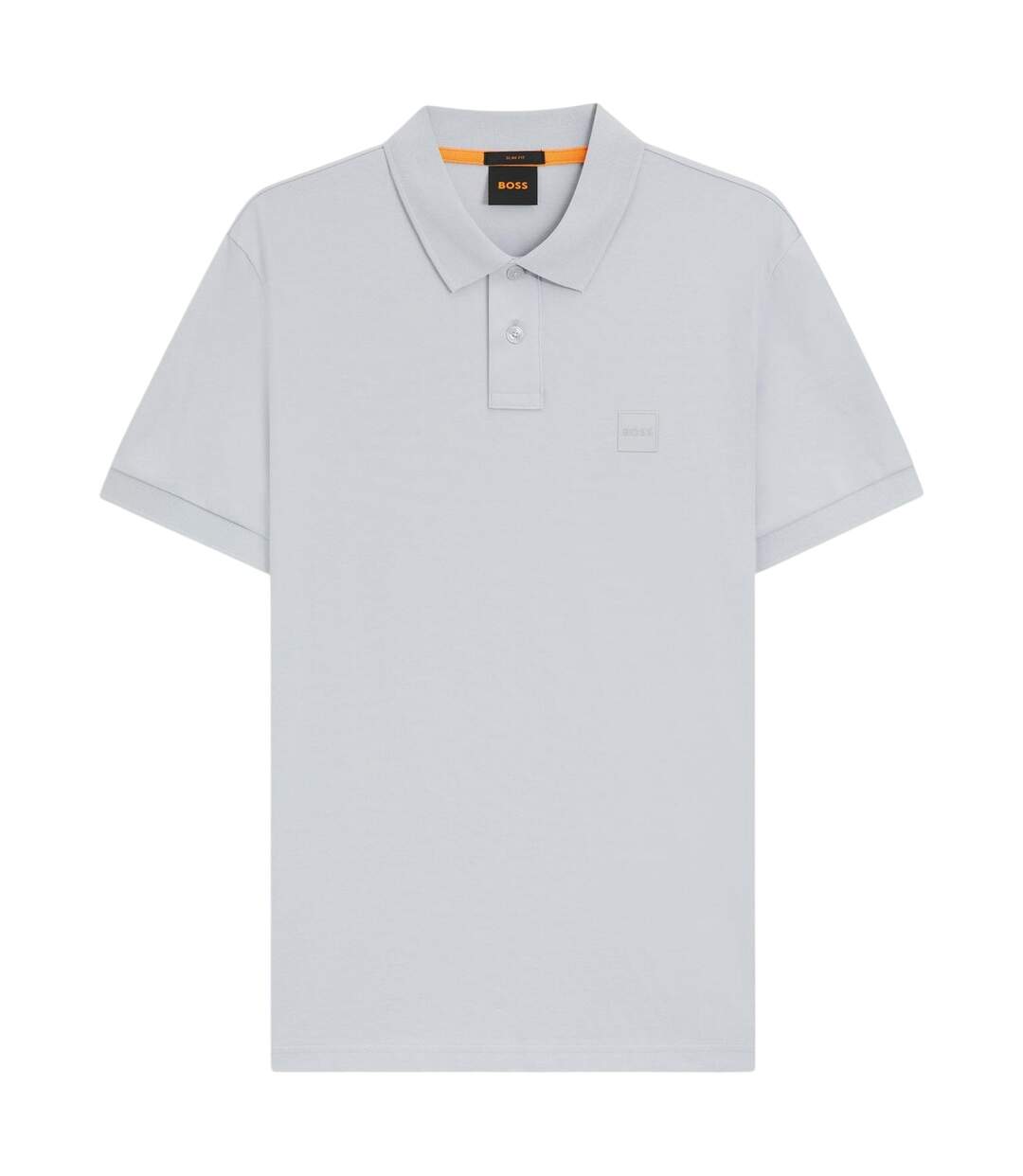 Polo Motif/style Logo Rectangulaire Passenger Homme Gris Clair Boss-2