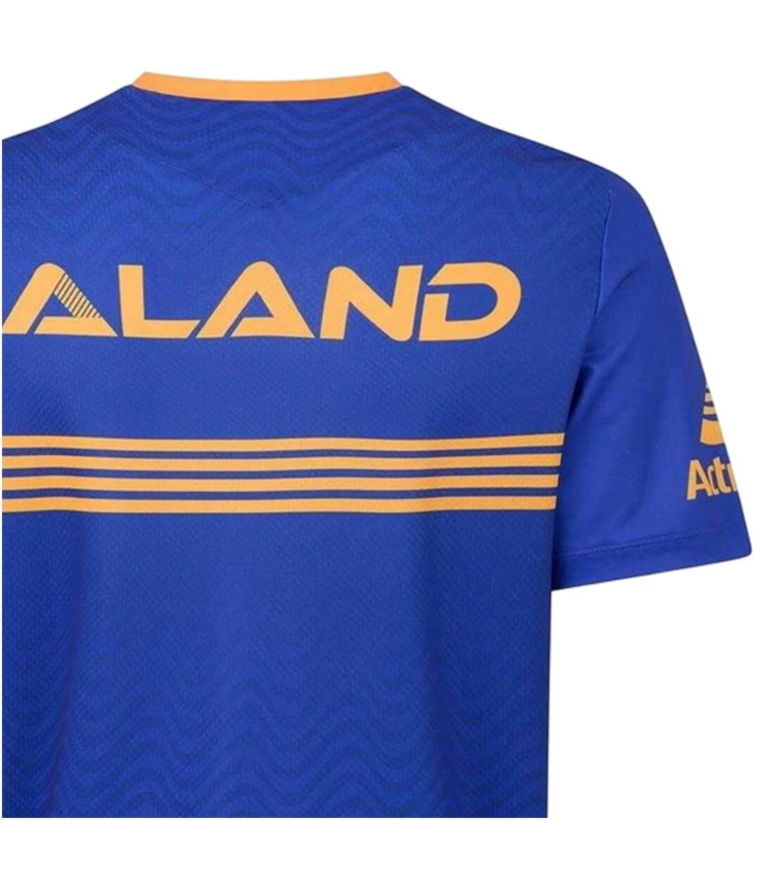 Mens 2025 Macron Training T-shirt Blue Yellow Parramatta Eels-3