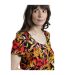 Womens/ladies nuri printed eco liva tunic caramel Weird Fish-3