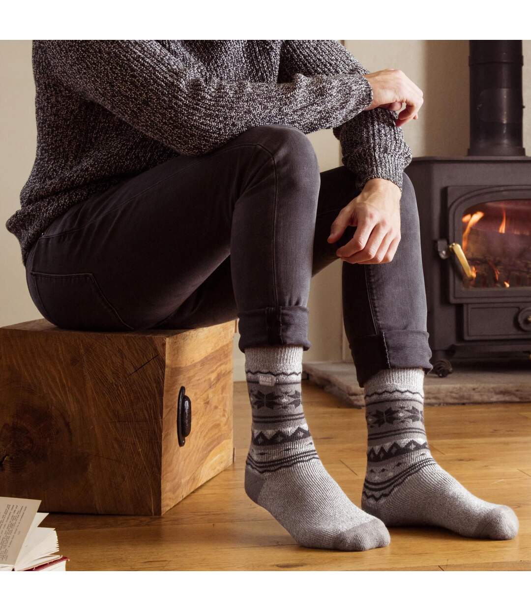 Chaussettes Homme Thermiques Légères pour Hiver-3