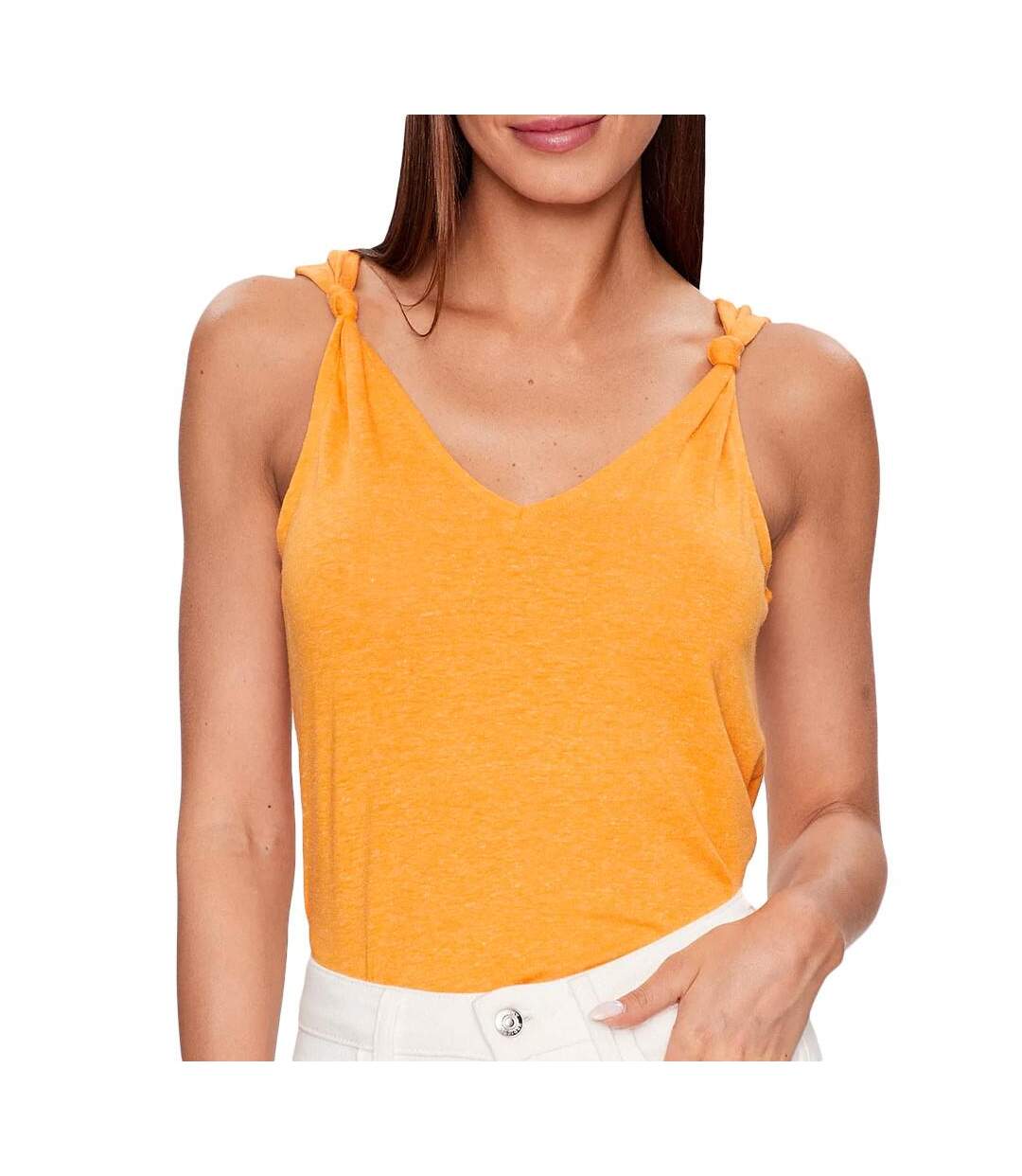 Débardeur Orange Femme Vero Moda Marijune - L-1