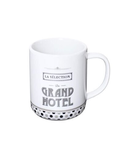 Lot de 6 Mugs Grand Hôtel 30cl Blanc