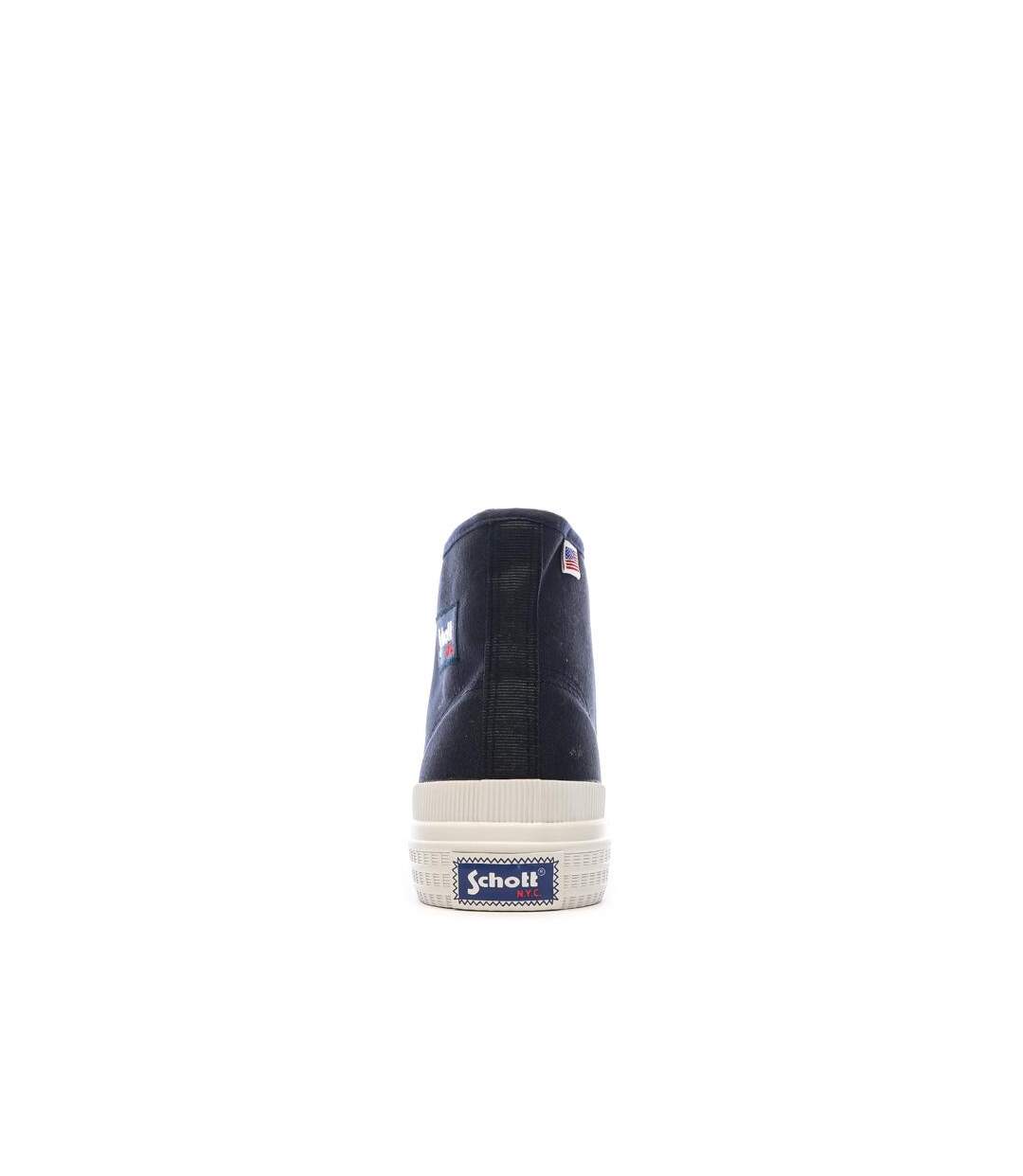 Baskets marines homme schott william-3