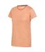 Womens/ladies Fingal Edition Jersey Moisture Wicking T-shirt Orange Regatta-3