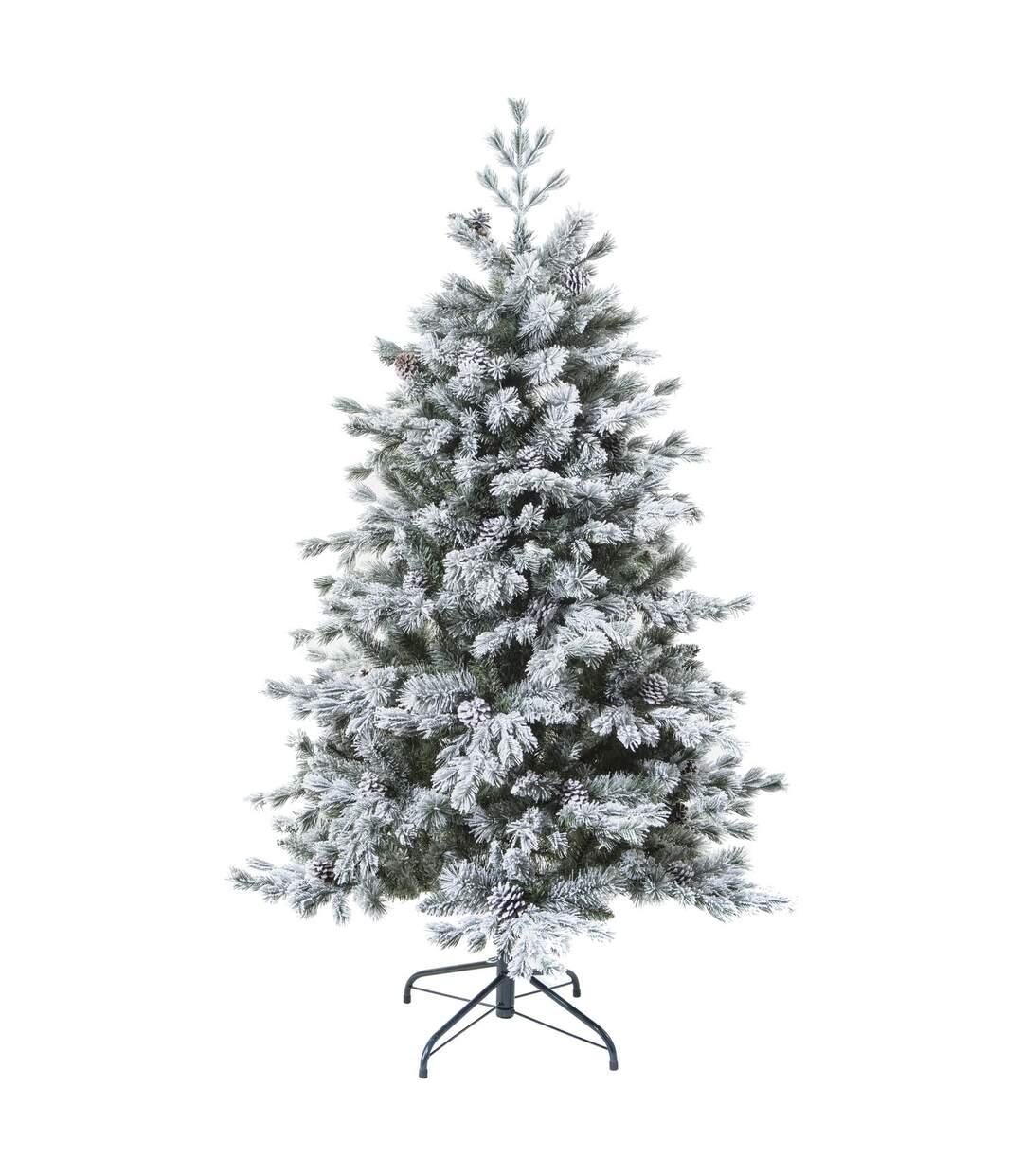 Sapin de Noël artificiel enneigé Yukon - H. 180 cm - Vert-1