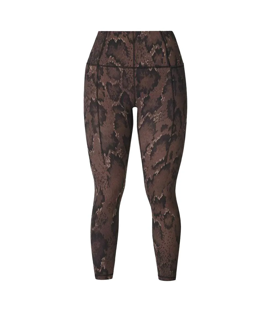 Legging 7/8 Yoga Motif/style Imprimé Serpent Femme Marron Sweaty Betty-2