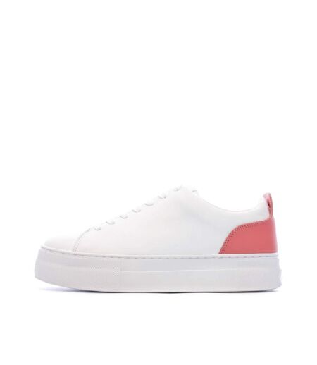 Baskets blanc/rose femme guess giaa5
