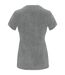 Womens/ladies capri short-sleeved t-shirt grey marl Roly