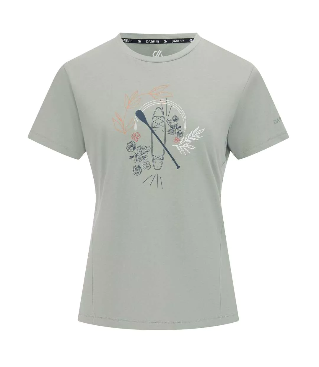 Womens/ladies Tranquility Iii Boat T-shirt Glacier Green Dare 2B-2