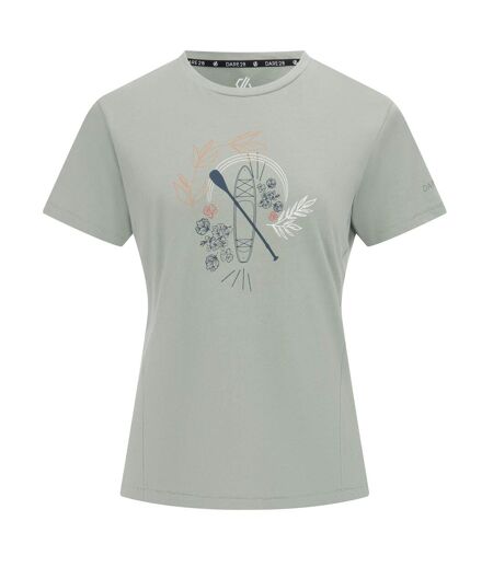 Womens/ladies Tranquility Iii Boat T-shirt Glacier Green Dare 2B
