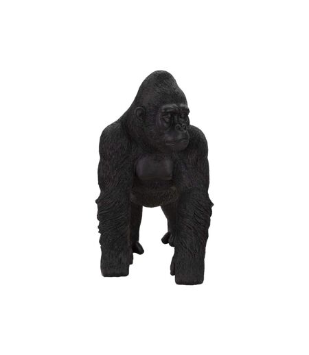 Statuette Déco en Résine Gorille Debout 37cm Noir